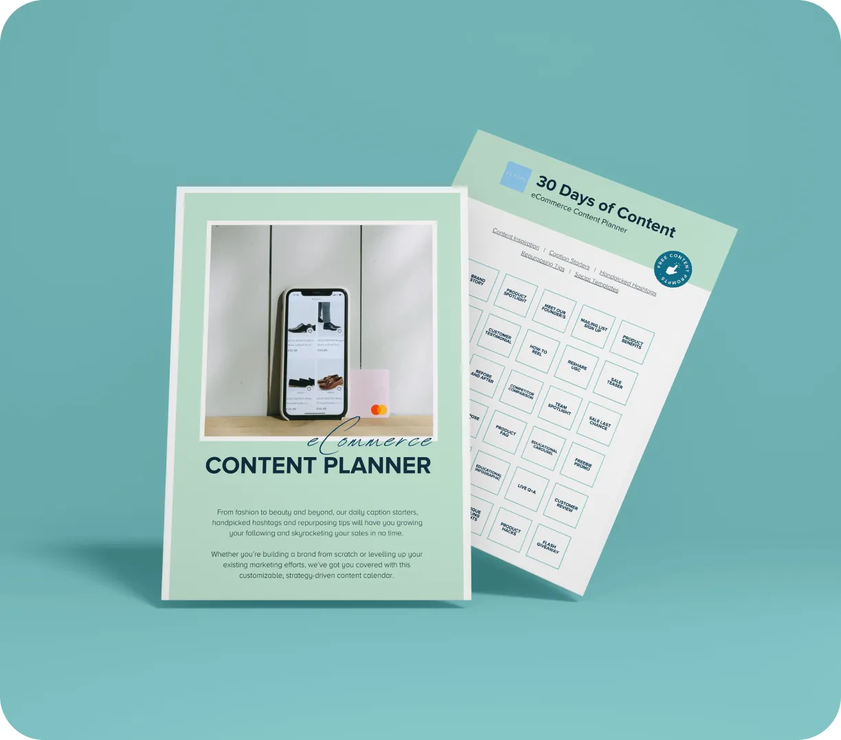 eCommerce Content Planner Mockup 1