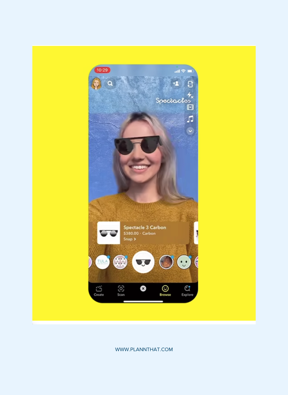 Snapchat AR shopping lens