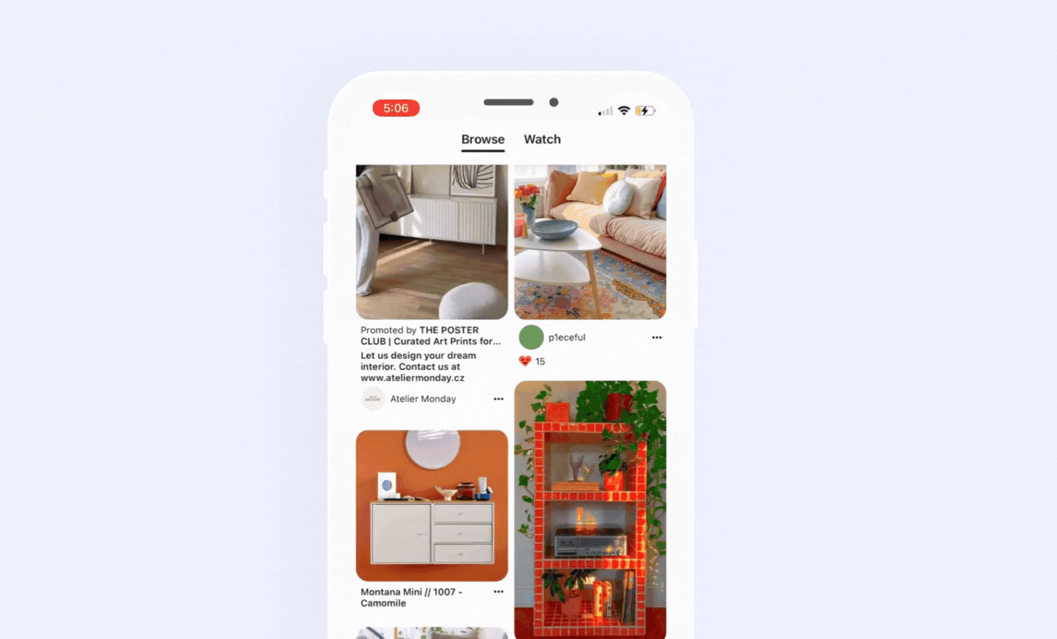 Pinterest Shopping Mobile App