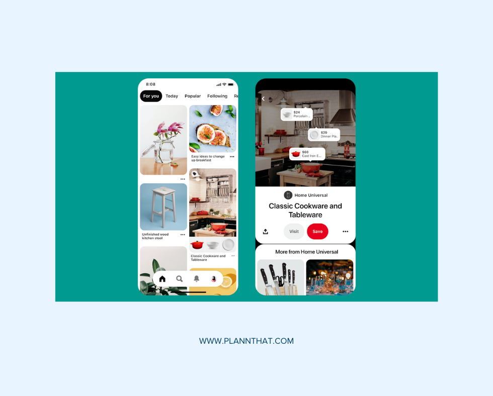 Pinterest Tip- use organic, aesthetically pleasing content