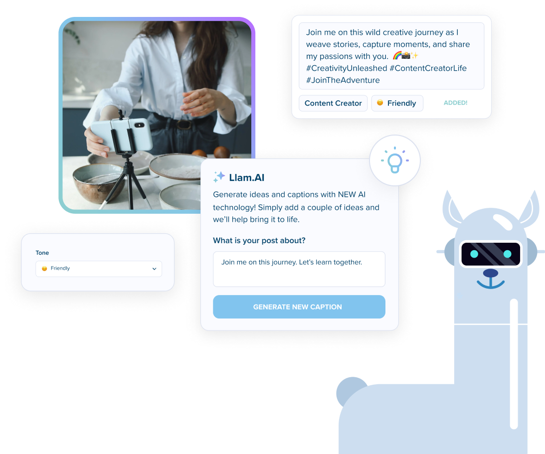 Your Ultimate Social Media Wingman, Plann’s AI Caption Generator