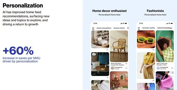 Pinterest's new personalization