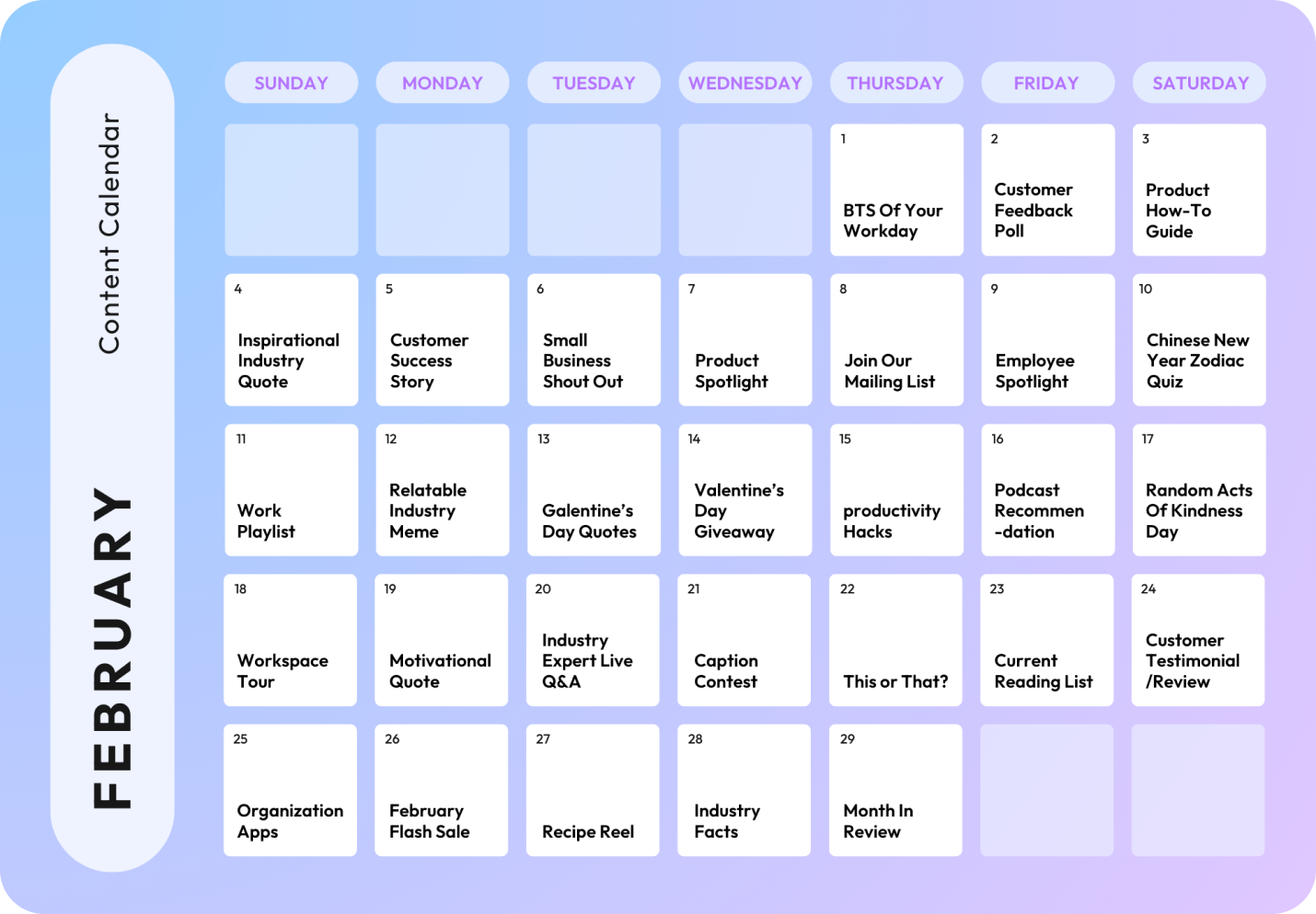 business planner template free