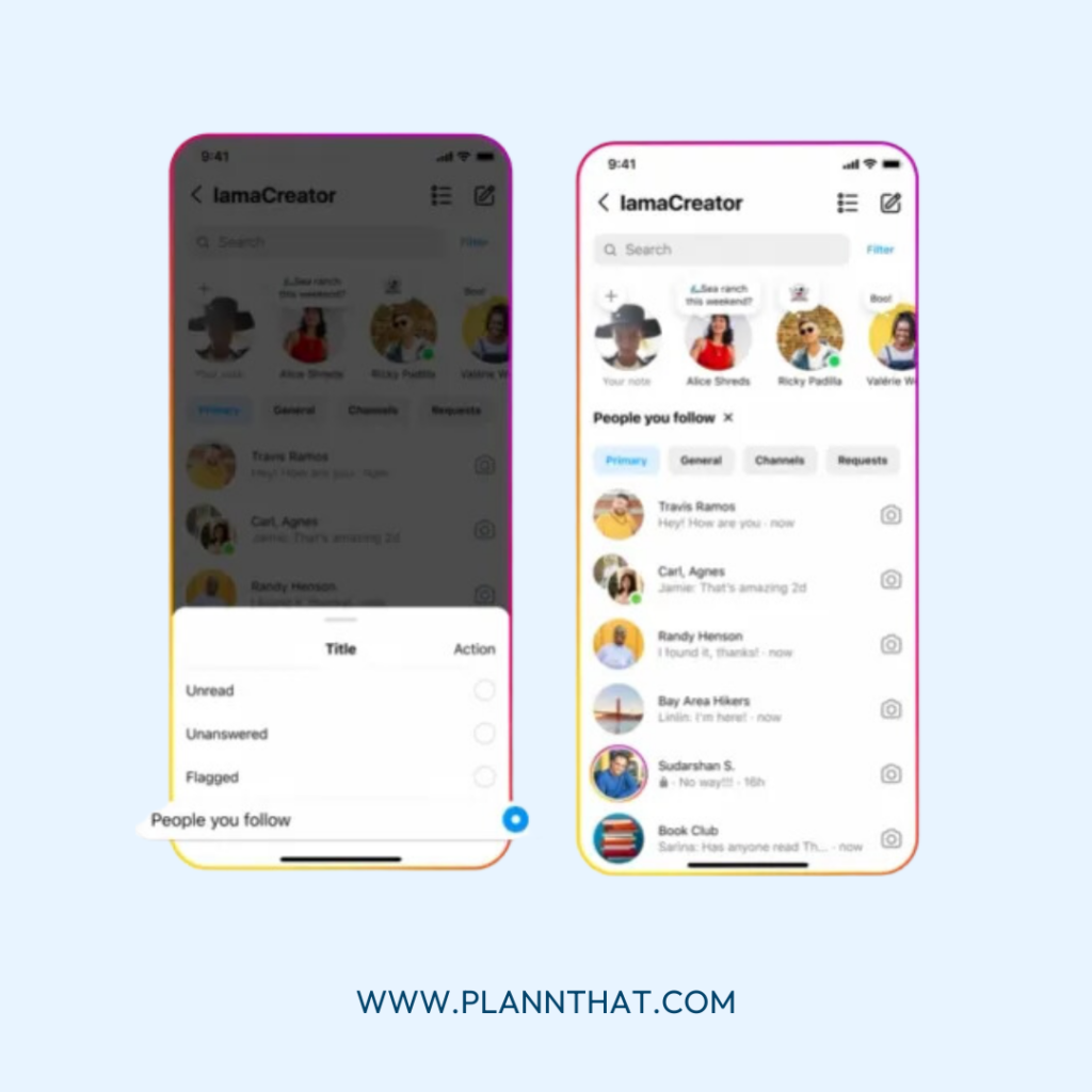 a screenshot of instagram social media updates for limiting DMs