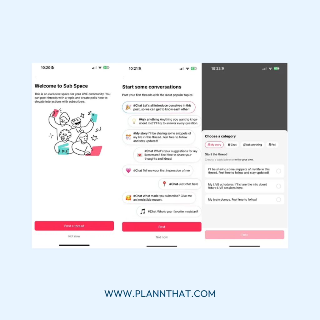 tiktok social media updates of sub space