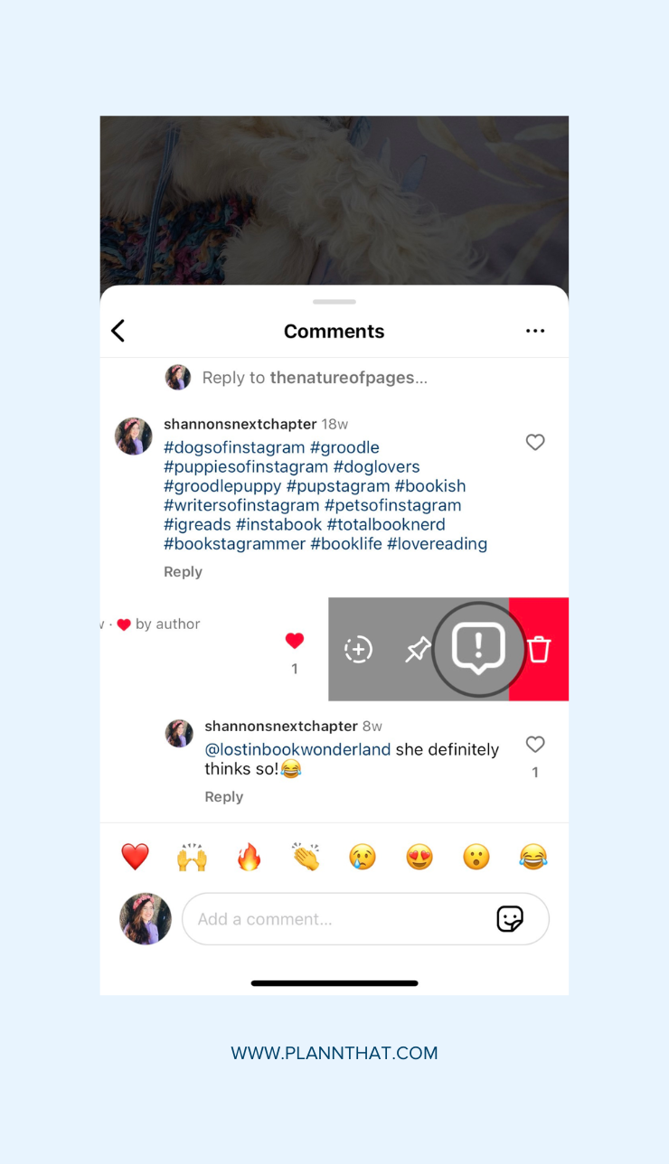 How to Report IG Comments