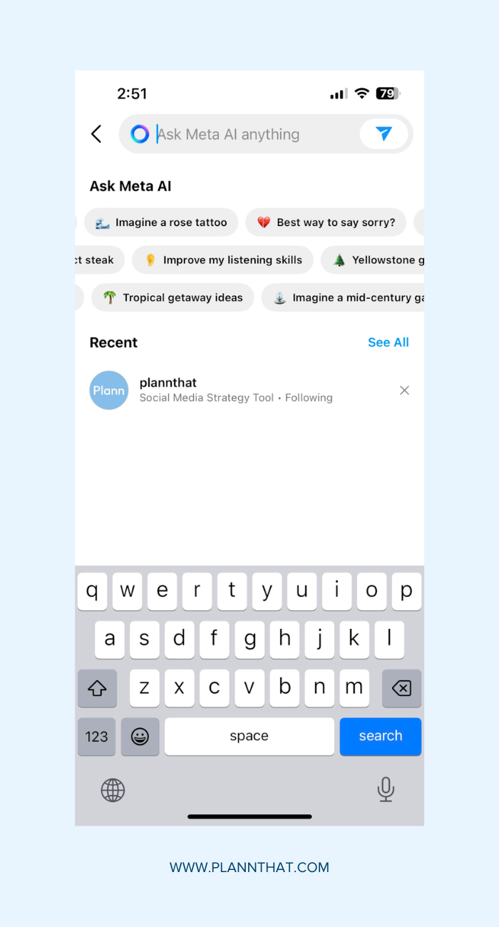 Meta AI Instagram Chat